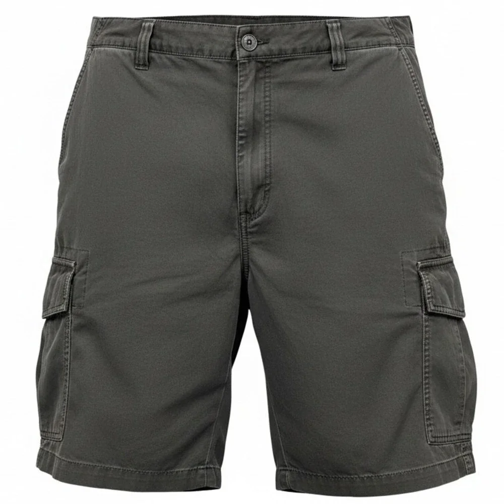 NEW Roundtree & Yorke Big Man Straight Fit Cargo Shorts Gray Size 52 x 9